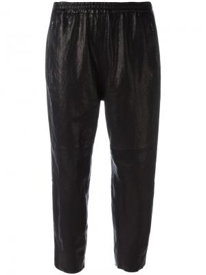 Укороченные брюки с эластичным поясом Ilaria Nistri. Цвет: чёрный