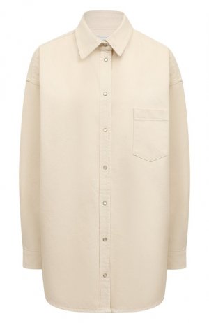Джинсовая рубашка Forte Dei Marmi Couture. Цвет: кремовый