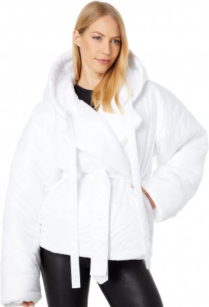Спальный мешок с капюшоном, пальто короткое, белый Norma Kamali