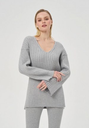 Пуловер Woolook. Цвет: серый