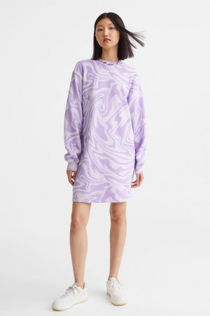 Спортивное платье с узором , светло-фиолетовый/узор H&M