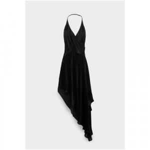 Платье , вельвет, размер 44, черный Petar Petrov. Цвет: черный