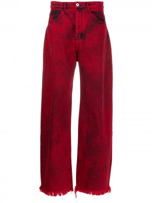 MarquesAlmeida джинсы широкого кроя с завышенной талией Marques'Almeida. Цвет: красный