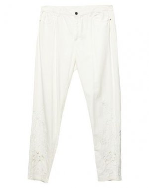 Джинсовые брюки ELIE TAHARI. Цвет: белый