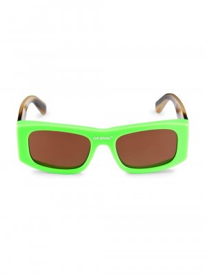 Солнцезащитные очки Lucio 54 мм квадратной формы из ацетата прямоугольной , зеленый Off-White