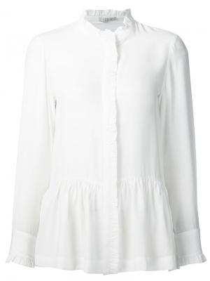 Блузка с оборками Piamita. Цвет: белый