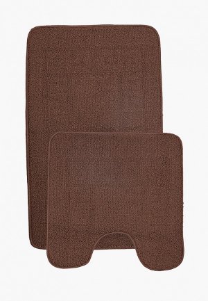 Комплект ковриков Эго 50х80, 50х50 см. Цвет: коричневый