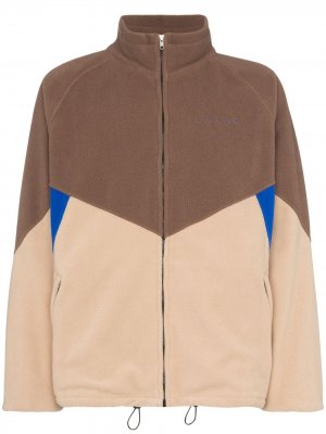 Флисовая куртка North со вставками FUTUR. Цвет: коричневый