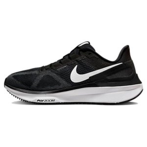 Женские кроссовки Air Zoom Structure 25 черно-белые темно-дымчато-серые DJ7884-001 Nike