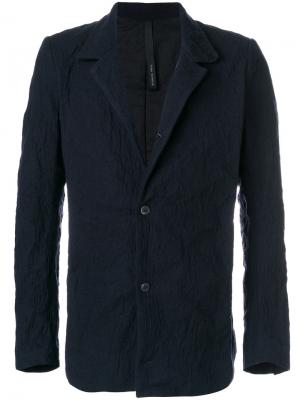 Однобортная куртка Poème Bohémien. Цвет: синий
