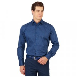 Рубашка , размер 42/182, синий GroStyle. Цвет: синий