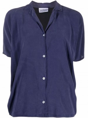 Рубашка 1980-х годов с короткими рукавами Gianfranco Ferré Pre-Owned. Цвет: синий