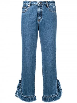 Укороченные джинсы MSGM. Цвет: синий