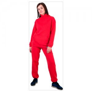 TW21-0544030602 Спортивные брюки с начесом для взрослых, красный (44) TUOT. Цвет: красный