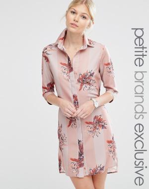 Полосатая ночная сорочка с цветочным принтом Alter Petite. Цвет: мульти