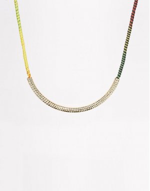 Ожерелье-чокер из цепочки-трубы Nali
