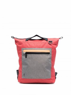 Рюкзак в стиле колор-блок на молнии Ally Capellino. Цвет: красный