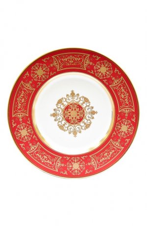 Сервировочная тарелка Aux Rois Rouge Bernardaud. Цвет: красный