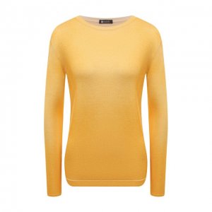 Пуловер из кашемира и шелка Colombo. Цвет: жёлтый