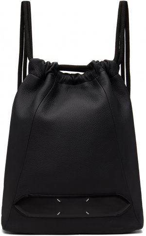 Черный мягкий рюкзак 5AC на шнурке Maison Margiela