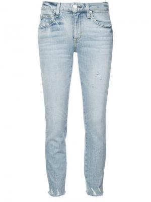 Укороченные джинсы Amo. Цвет: синий