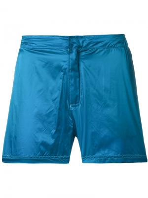 Атласные шорты для плавания Islang. Цвет: синий