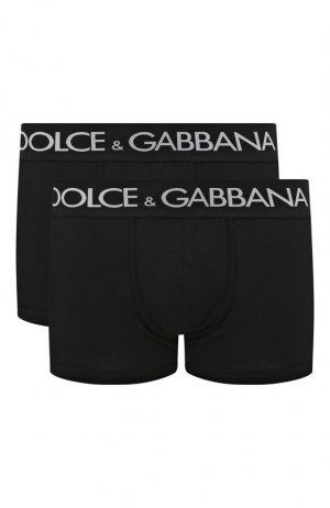 Комплект из двух боксеров Dolce & Gabbana. Цвет: чёрный