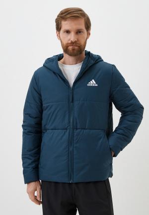 Куртка утепленная adidas BSC HOOD INS J. Цвет: синий