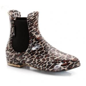 Ботинки, защищающие от дождя, с леопардовым рисунком BE ONLY. Цвет: леопардовый рисунок