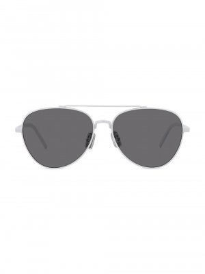 Солнцезащитные очки-авиаторы 56MM, белый Givenchy
