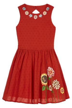 Платье Uttam kids. Цвет: красный