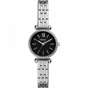 Наручные часы , черный, серебряный FOSSIL. Цвет: черный/серебристый/серебряный