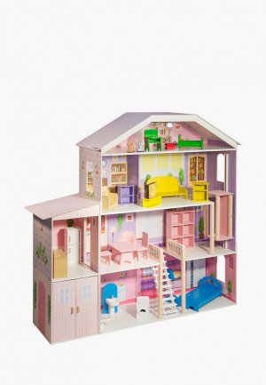 Дом для куклы Paremo Фантазия, с мебелью 23, кукол 30 см. Цвет: разноцветный