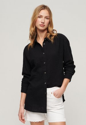 Блузка-рубашка LONGLINE BEACH , цвет black Superdry