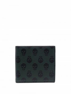Бумажник с декором Skull Alexander McQueen. Цвет: черный