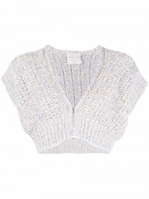 Cropped knit vest Forte. Цвет: синий