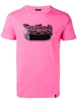 Футболка с логотипом Marc Jacobs. Цвет: розовый и фиолетовый