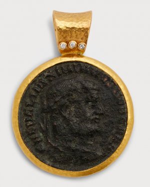 Мужская подвеска в виде римской монеты из смешанных золотых монет Gurhan