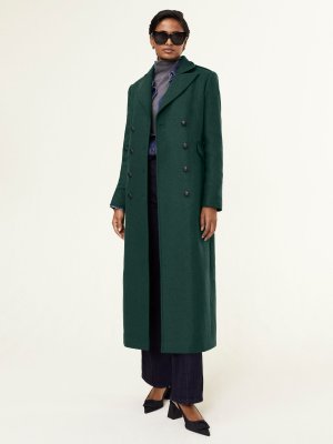 Пальто Inge из переработанной шерстяной смеси , сосновый зеленый Baukjen