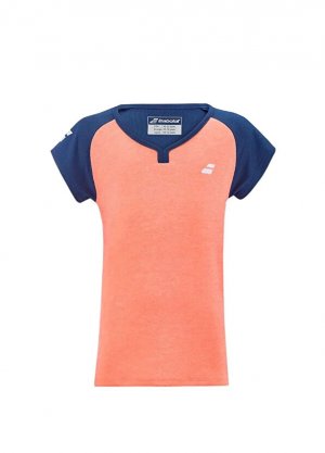 Женская теннисная футболка babolat с короткими рукавами