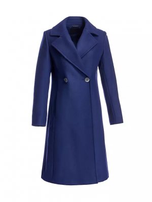 Двубортное шерстяное пальто , синий Maximilian