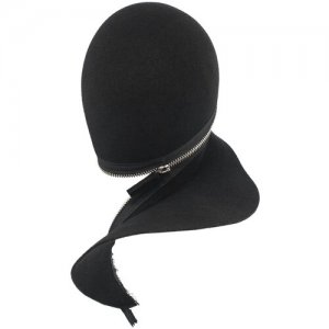 Шерстяная кепка с молнией 2 Yohji Yamamoto. Цвет: черный