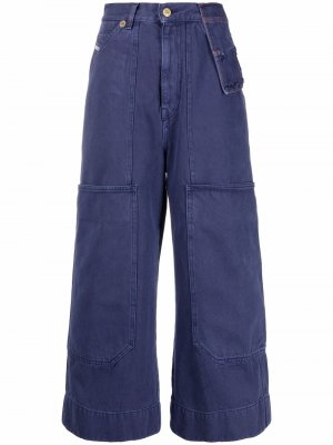 Широкие джинсы D-Luite Diesel. Цвет: синий