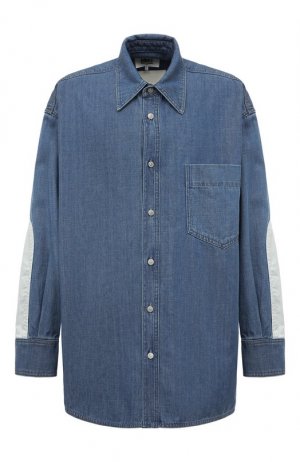 Джинсовая рубашка MM6. Цвет: синий