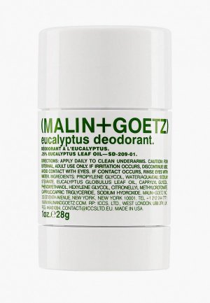 Дезодорант Malin + Goetz Эвкалипт, 28 г. Цвет: прозрачный