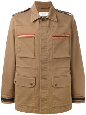 Куртка с вышивкой Fashion Clinic Timeless. Цвет: коричневый