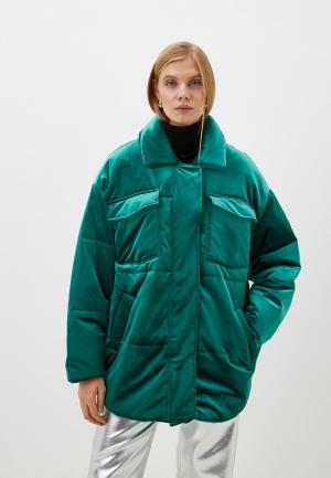 Куртка утепленная TrendyAngel. Цвет: зеленый