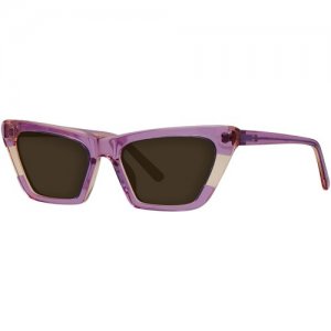 Солнцезащитные очки , кошачий глаз, оправа: пластик, для женщин, розовый Cosmopolitan