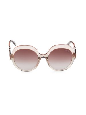 Круглые солнцезащитные очки 55MM , оранжевый Emilio Pucci
