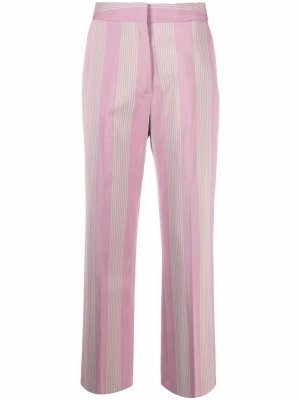 Укороченные брюки Crest в полоску Tommy Hilfiger. Цвет: розовый